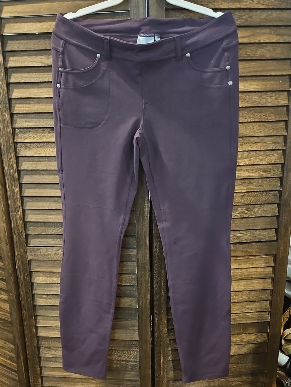 Athleta Classic Bettona Leggings Lg Fall Plum EUC #903